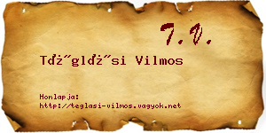 Téglási Vilmos névjegykártya