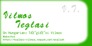 vilmos teglasi business card